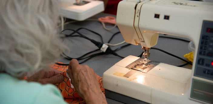 Volunteers at Dress A Girl Around the World