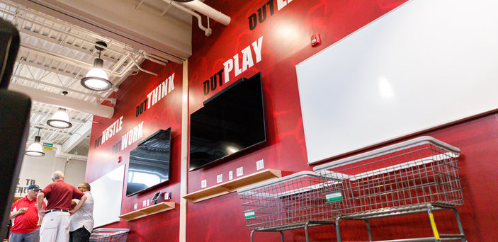 Tv Screens inside Bear Paw Pavilion