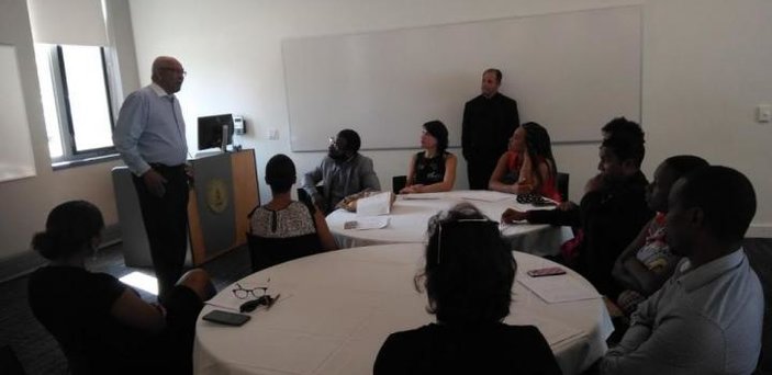 conference room gathering