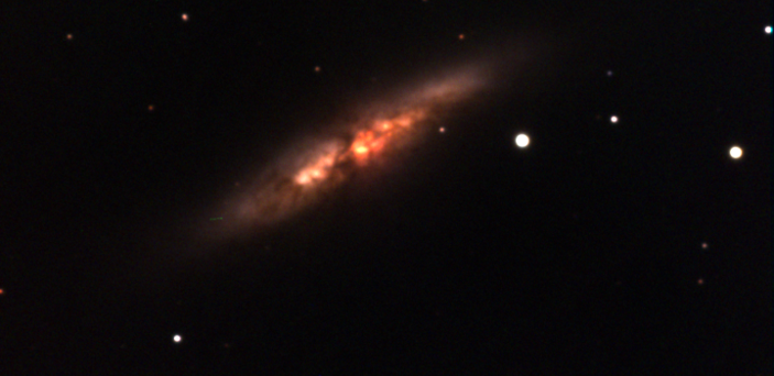 Starburst Gallaxy M82 imaged at BSU Observatory