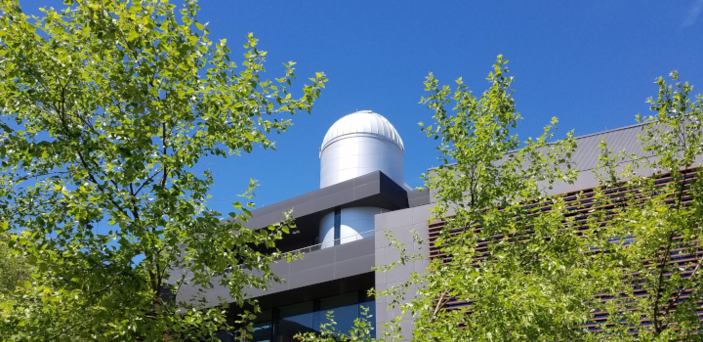 the Observatory on top of Science and Math Center