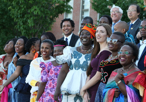 Group shot of the Mandela fellows Group shot of the Mandela fellows
