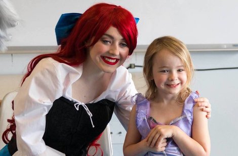 Hannah Lizotte stars as Ariel, pictured here during a visit Hannah Lizotte stars as Ariel, pictured here during a visit
