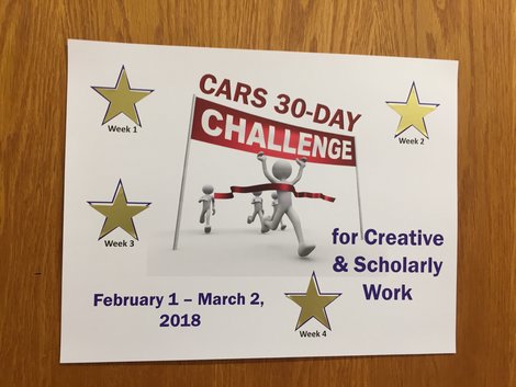 Poster for CARS 30-Day Challenge initiative Poster for CARS 30-Day Challenge initiative