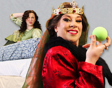 Lisa Joyce (Dedham) as Princess Winifred and Katia Greene (B Lisa Joyce (Dedham) as Princess Winifred and Katia Greene (B