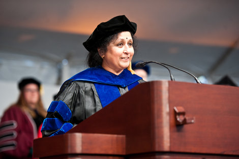 Professor Uma Shama in her role as marshal Professor Uma Shama in her role as marshal