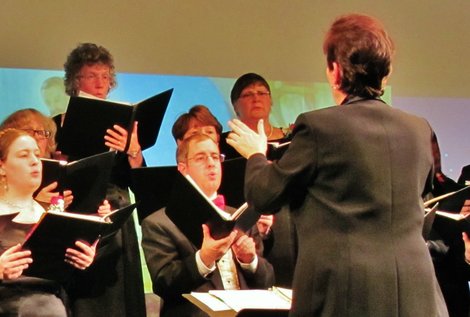 Dr. Carol Nicholeris directs the Chamber Choir Dr. Carol Nicholeris directs the Chamber Choir