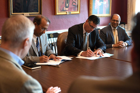 Dr. Mohammad Karim, provost and executive vice chancellor fo Dr. Mohammad Karim, provost and executive vice chancellor fo