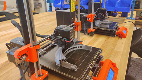 3D printers make face shields
