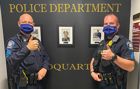 BSU PD in masks