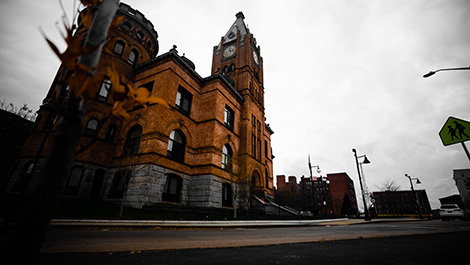 Outside of Brockton City Hall