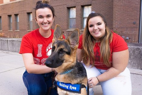 Junior Tara Morrissette, a history and secondary education major, and sophomore Caitlyn Dorsey, a social work major