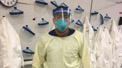 Jordan Snow in PPE