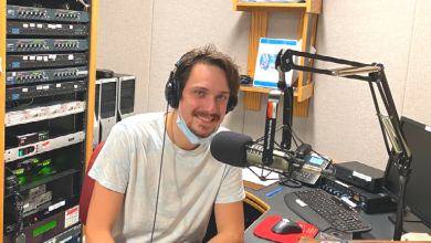 Tom Crosby in the radio station