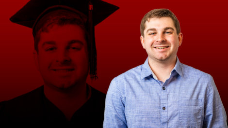Graphic featuring image of Vinny Coyle