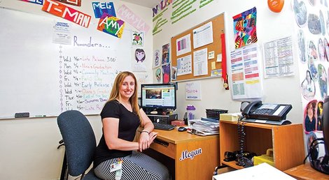 Meghan Poiliot works at the Latham Center in Brewster