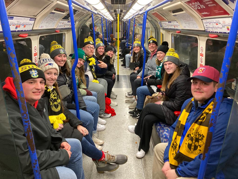 Students on subway