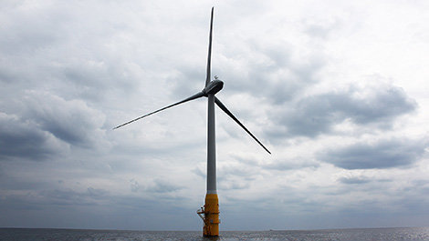 An offshore wind turbine