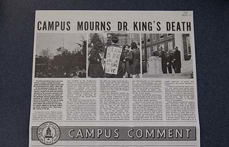 Campus newspaper reporting MLK Jr.’s killing Campus newspaper reporting MLK Jr.’s killing