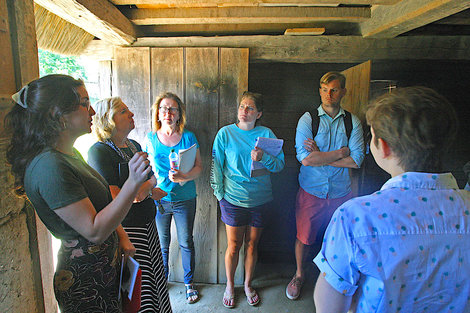 BSU graduate students ’in class’ at Plimoth Plantation BSU graduate students ’in class’ at Plimoth Plantation