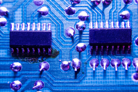 A computer board A computer board